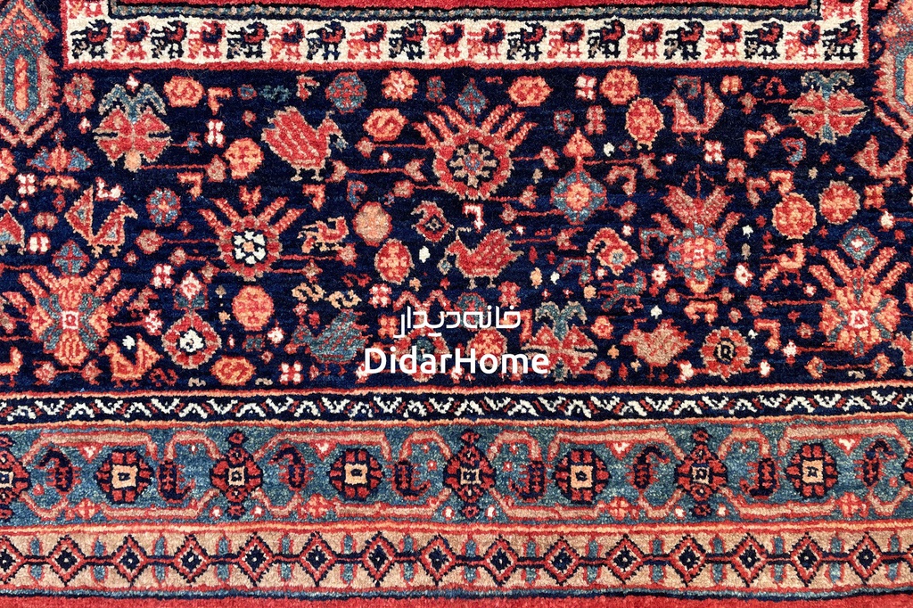 قالی قشقایی ترنجی-کوکب(۱.۶۶)
