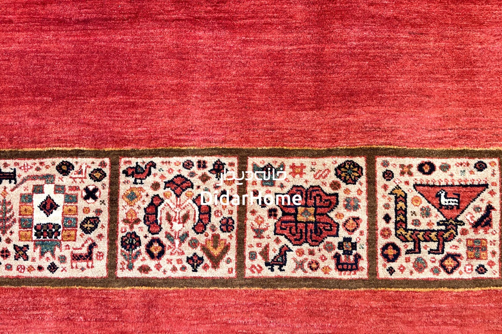 قالی قشقایی کف‌ساده-هدیش(۲.۸۰)