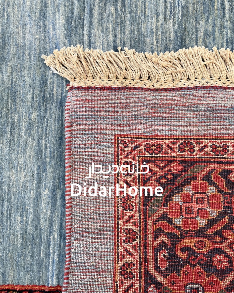 فرش دستباف قشقایی طرح ترنجی چهار متری