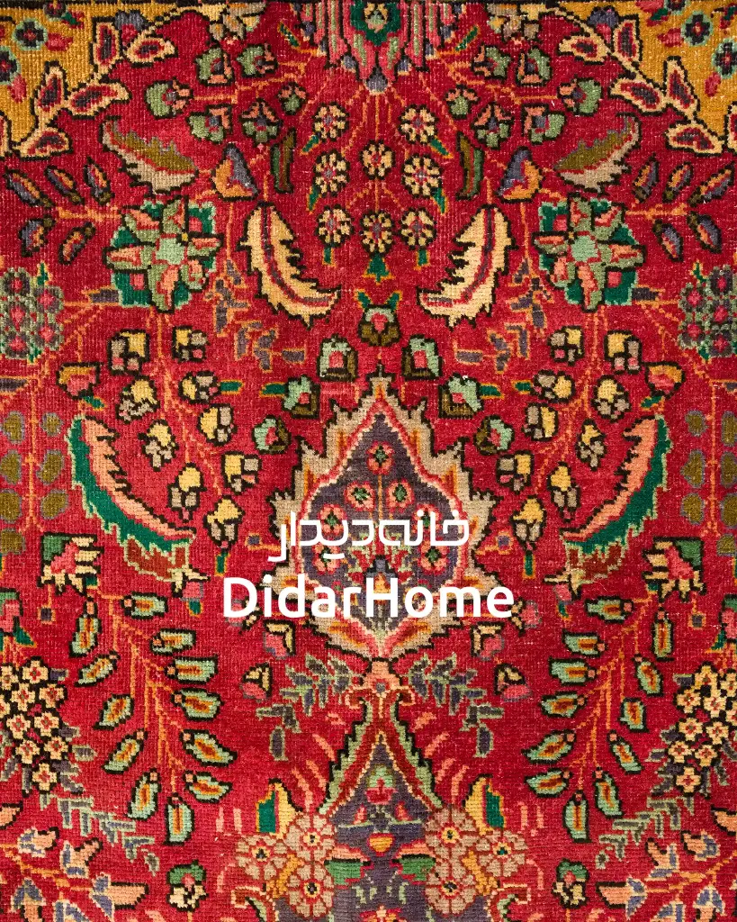 فرش دستباف مدرن تبریز طرح ترنجی نه متری