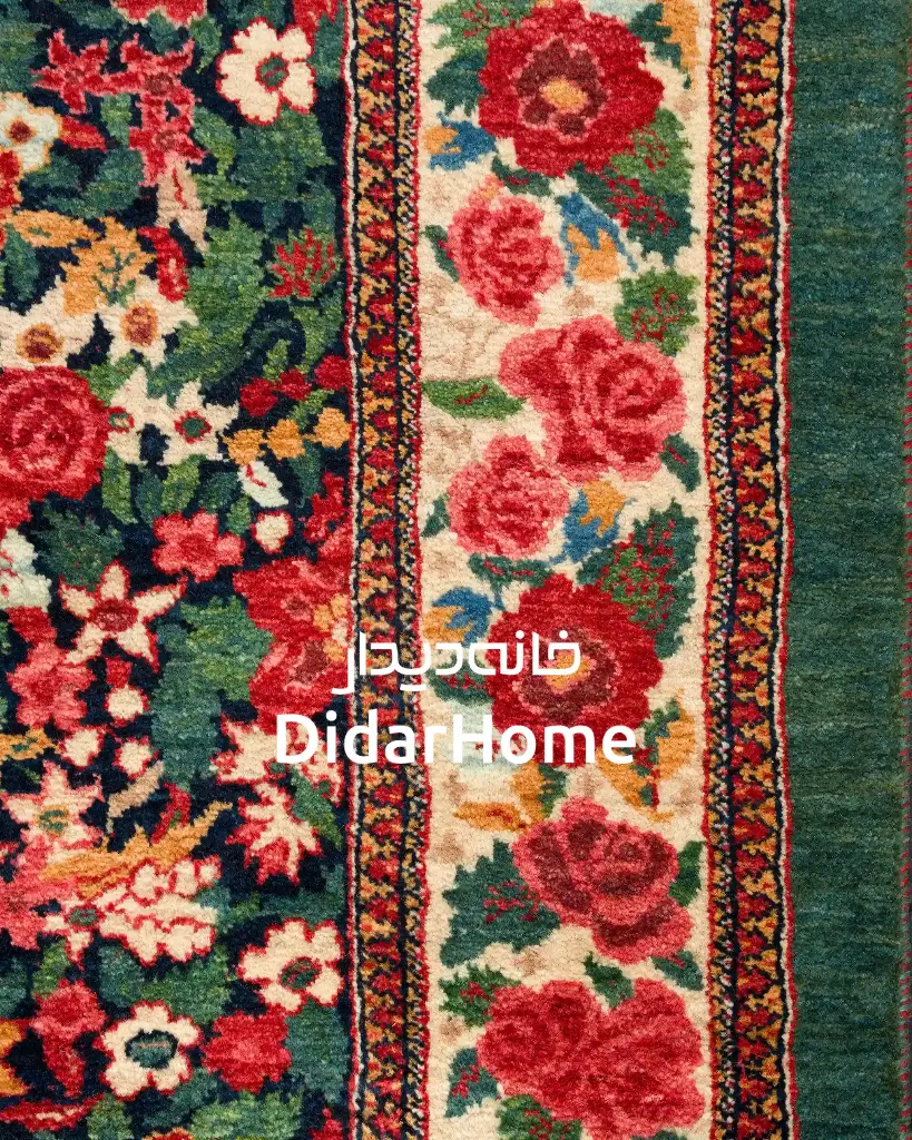 فرش دستباف بیجار طرح هزارگل ذرع و نیم