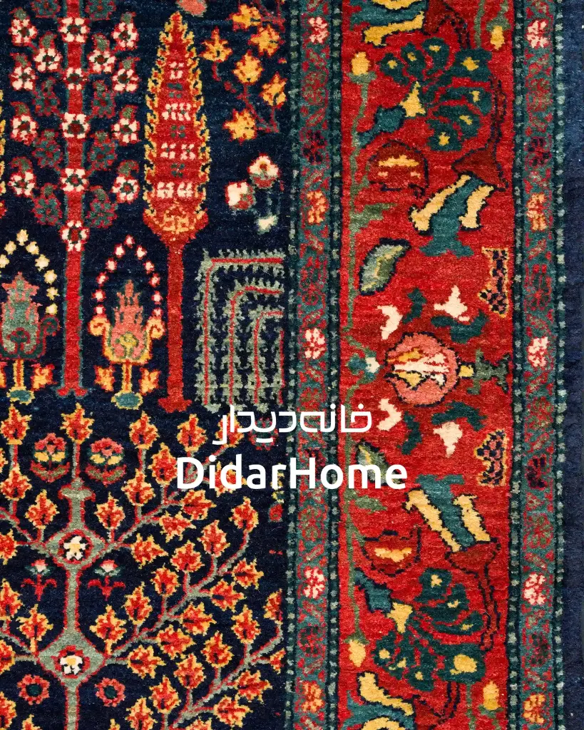 فرش دستباف بیجار گروس طرح درخت زندگی سه متری