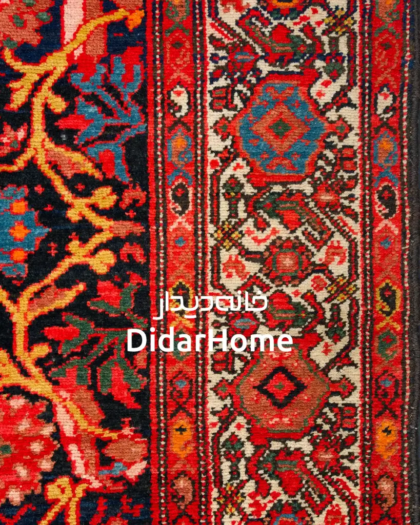 فرش دستباف آنتیک ملایر طرح افشان ۲/۶۳ متری