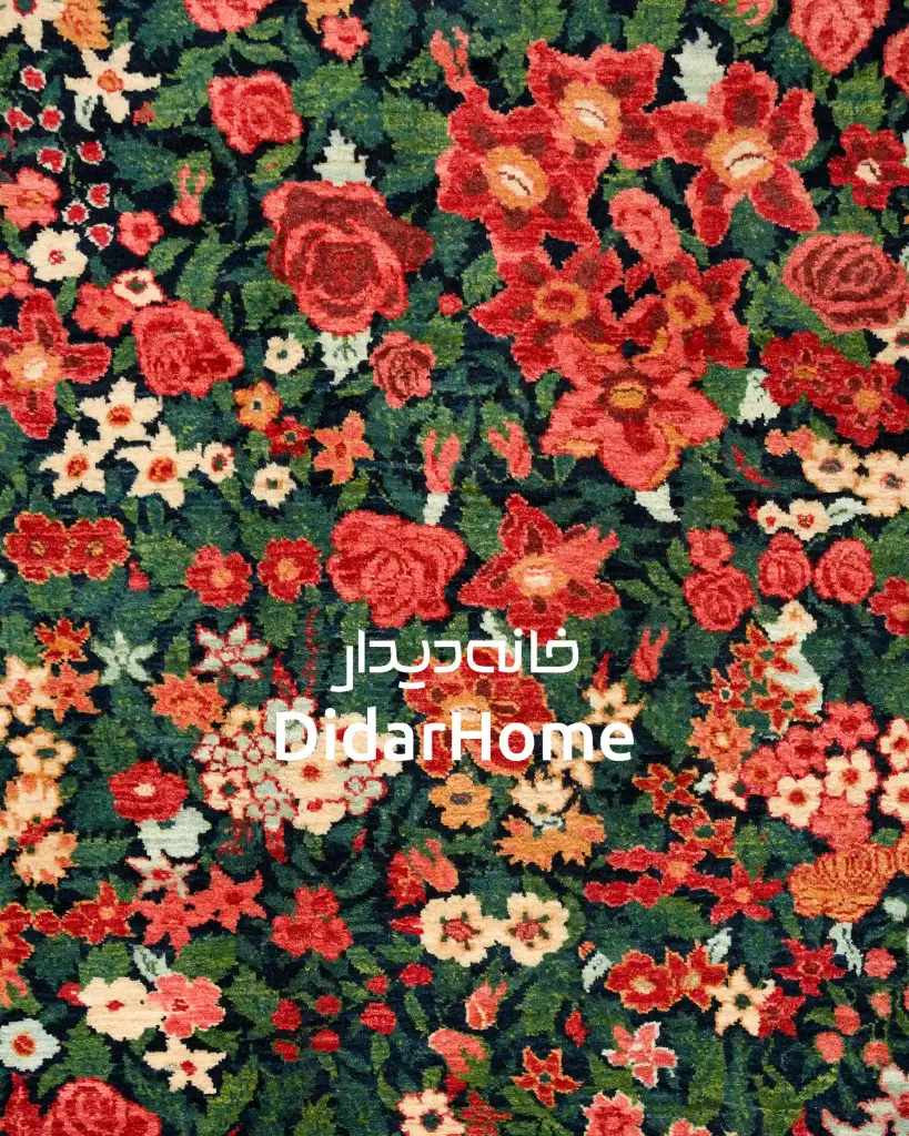 فرش دستباف بیجار طرح هزارگل ۳/۴۶ متری