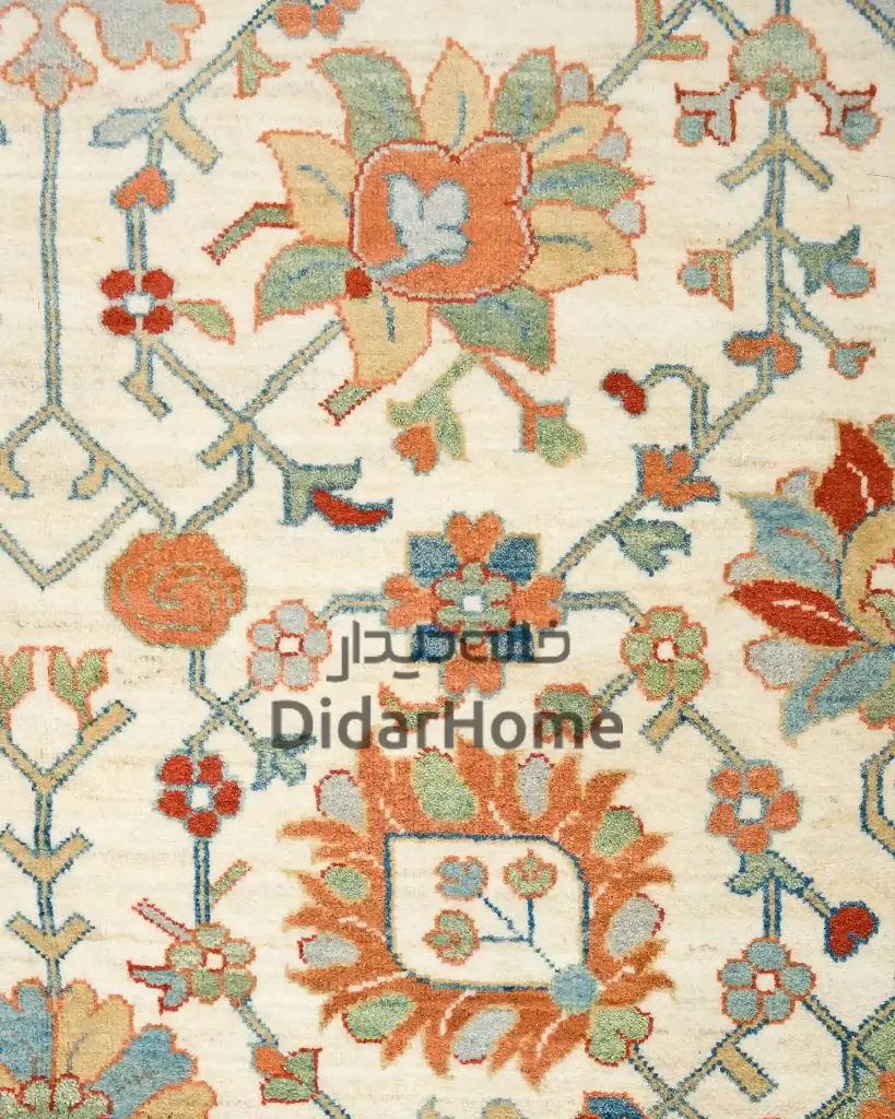 فرش دستباف سلطان آباد طرح افشان شش متری (زیگلر محل)