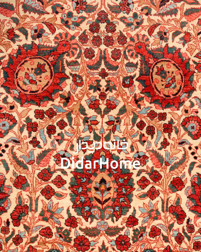 فرش دستباف بیجار طرح افشان دوازده متری