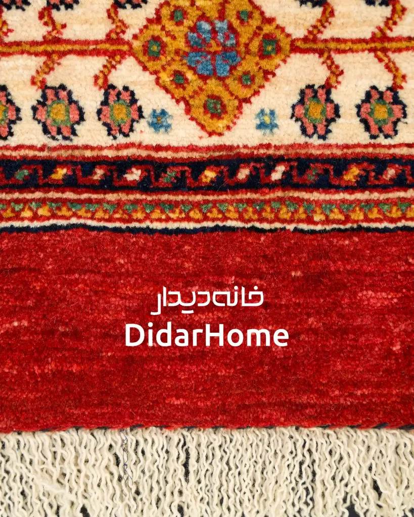 فرش دستباف قشقایی طرح ترنجی ۲/۰۹ متری