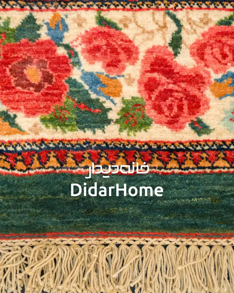 کناره دستباف بیجار طرح هزارگل