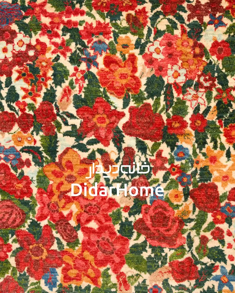فرش دستباف بیجار طرح هزارگل ۴/۰۴ متری