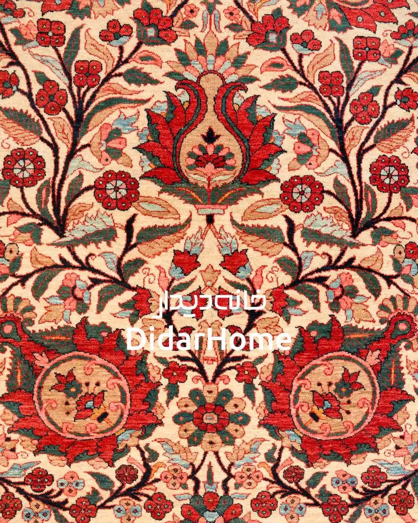 فرش دستباف بیجار طرح افشان ۸/۸۴ متری