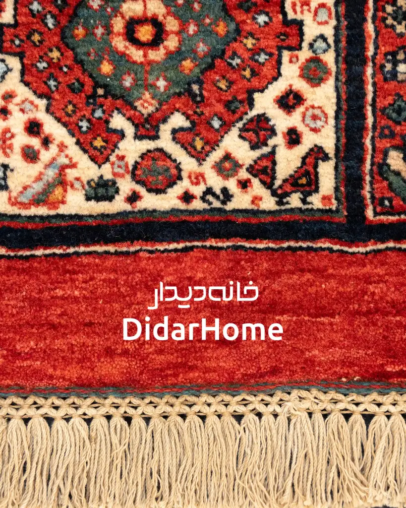 فرش دستباف قشقایی طرح خشتی ۴/۹۳ متری