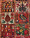 فرش دستباف آنتیک بختیاری طرح خشتی ۵/۳۴ متری