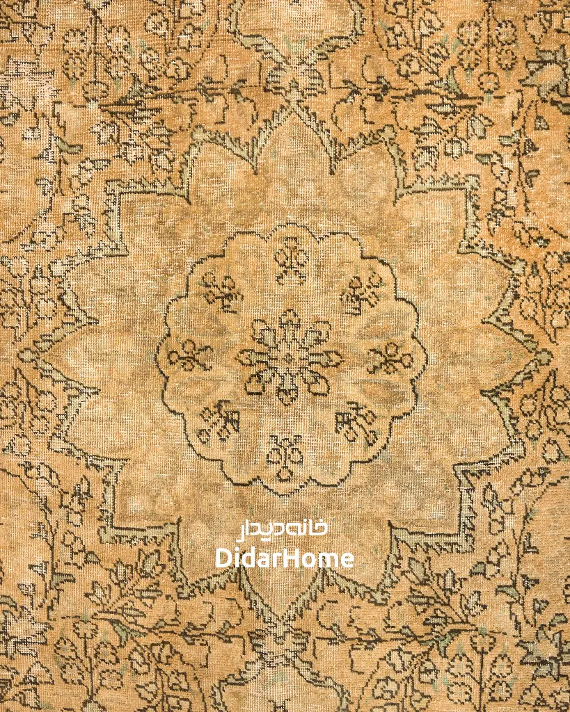 فرش دستباف وینتج طرح ترنجی ۵/۳۹ متری