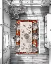 فرش دستباف آنتیک بختیاری طرح خشتی ۴/۵۴ متری