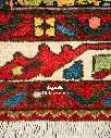 فرش دستباف آنتیک بختیاری طرح خشتی ۴/۵۴ متری