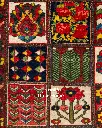 فرش دستباف آنتیک بختیاری طرح خشتی ۴/۵۴ متری