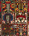 فرش دستباف آنتیک بختیاری طرح خشتی ۵/۲۷ متری