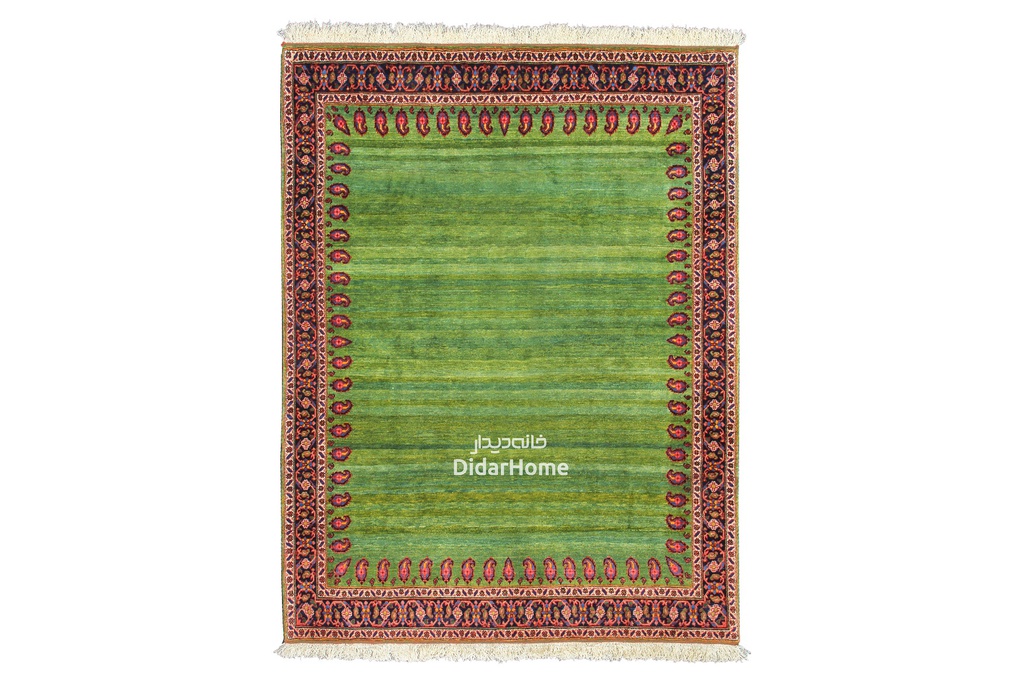 فرش دستباف قشقایی طرح کفساده چهار متری