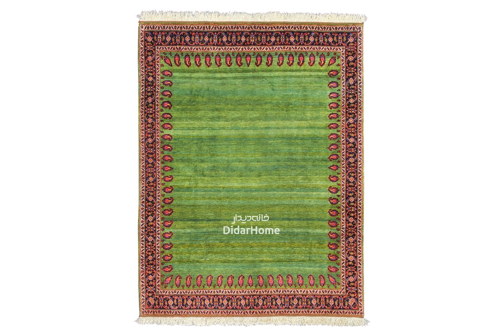 فرش دستباف قشقایی طرح کفساده چهار متری