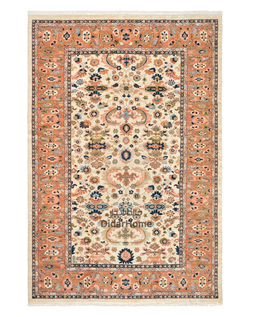 فرش دستباف محل طرح افشان دوازده متری