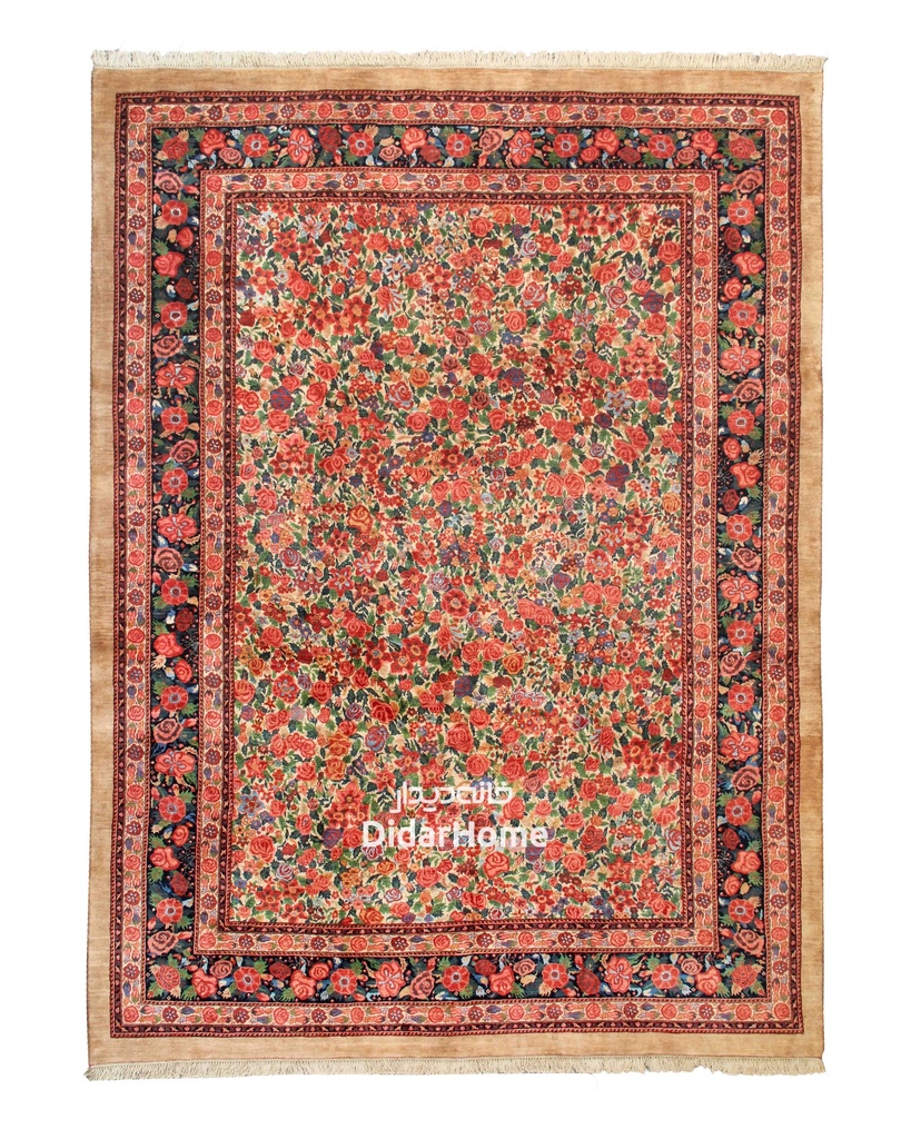 فرش دستباف بیجار طرح هزارگل ۱۲/۰۲ متری