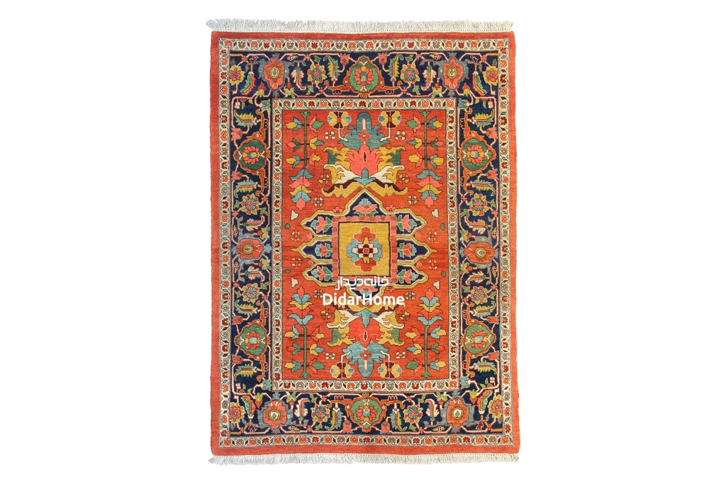 فرش دستباف هریس طرح ترنجی سه متری