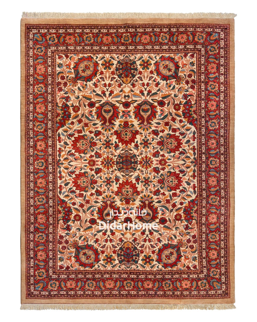 فرش دستباف بیجار طرح افشان ۹/۰۵ متری