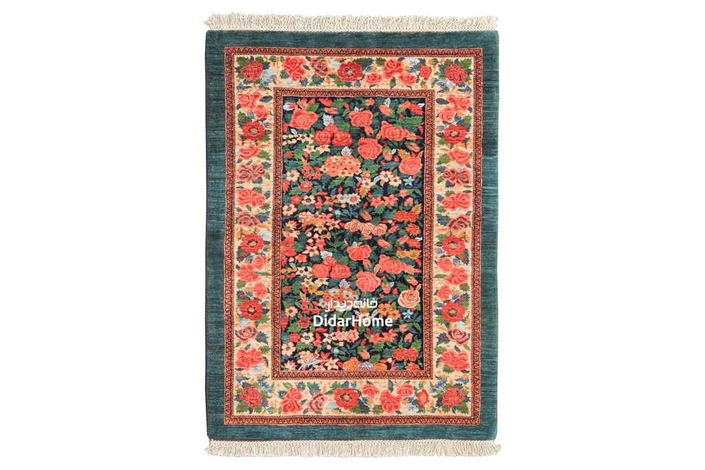 فرش دستباف بیجار طرح هزارگل ذرع و نیم