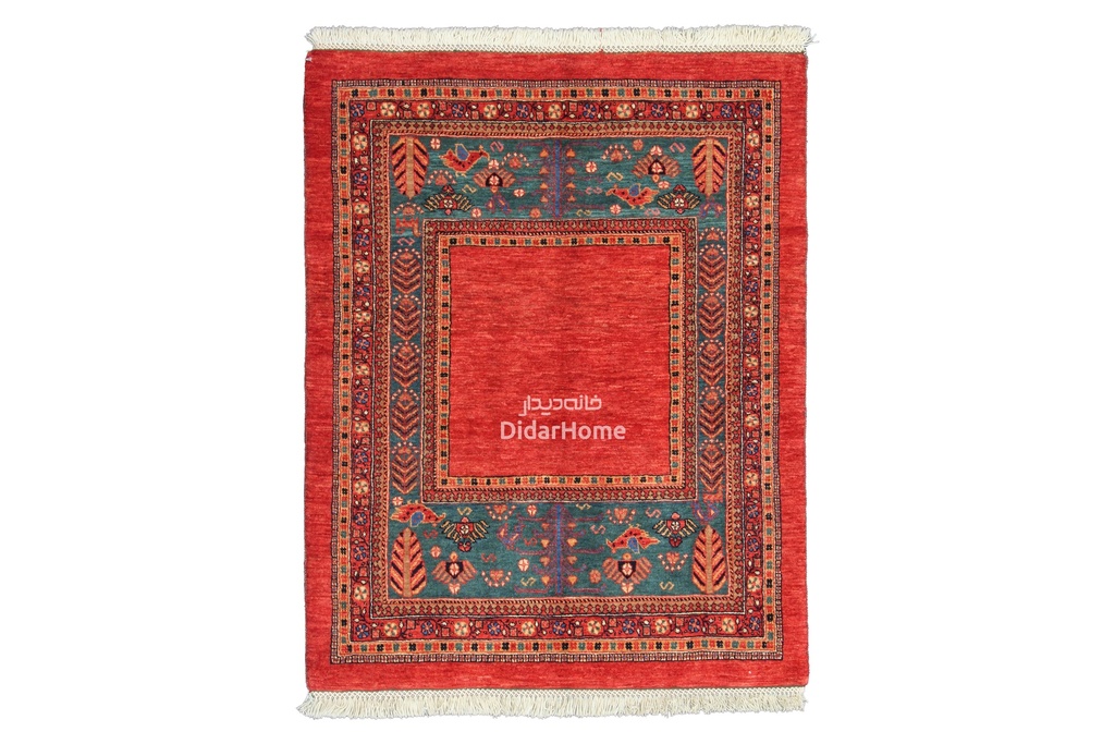 فرش دستباف قشقایی طرح کفساده ذرع و نیم