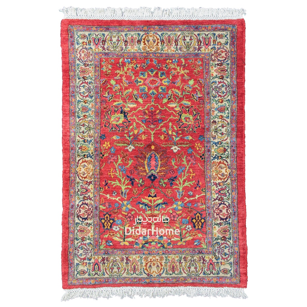 فرش دستباف گروس طرح افشان ذرع و نیم