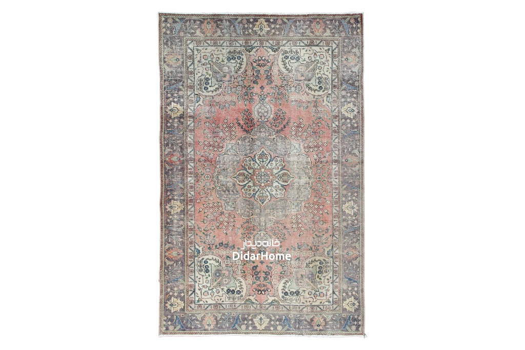 فرش دستباف مدرن تبریز طرح ترنجی شش متری