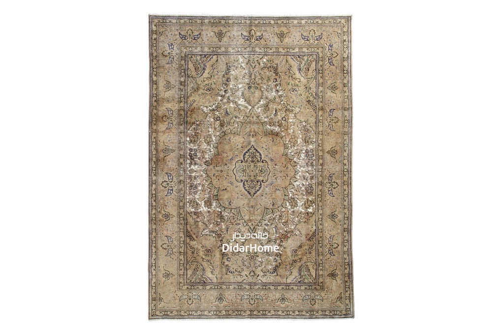 فرش دستباف مدرن تبریز طرح ترنجی شش متری