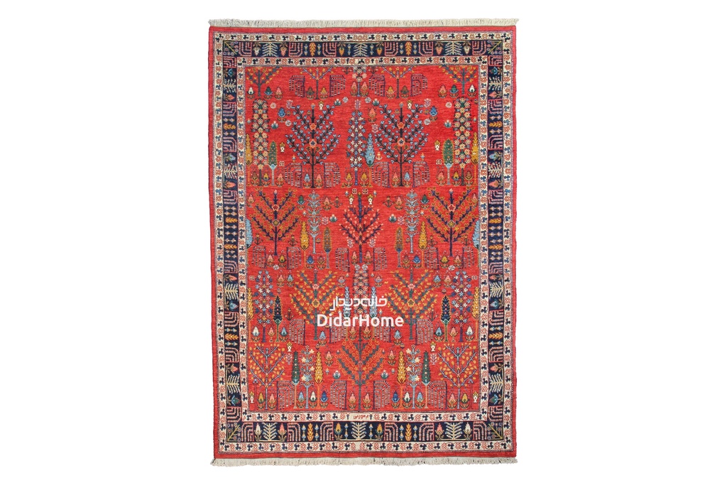 فرش دستباف بیجار طرح درخت زندگی شش متری