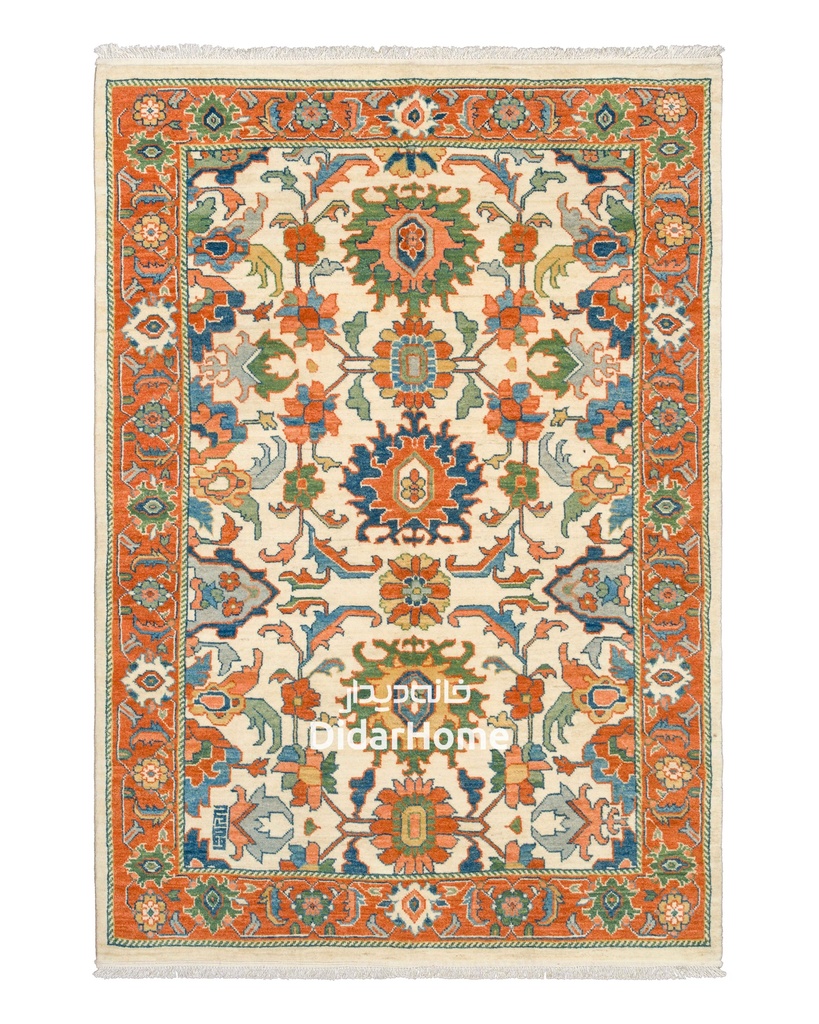 فرش دستباف هریس طرح افشان چهار متری