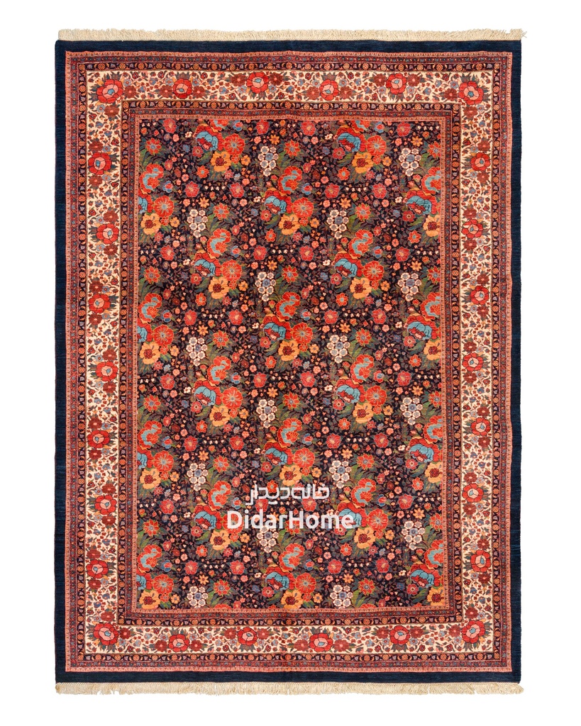 فرش دستباف بیجار طرح افشان نه متری