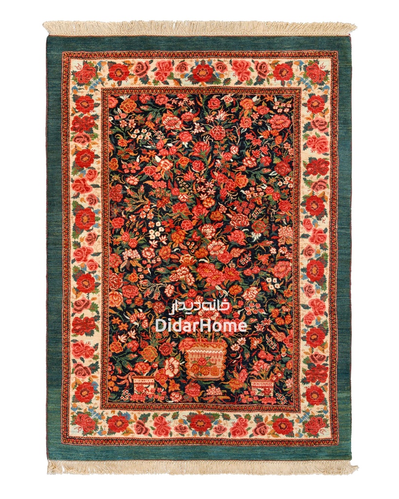 فرش دستباف بیجار طرح هزارگل ۲/۳۲ متری