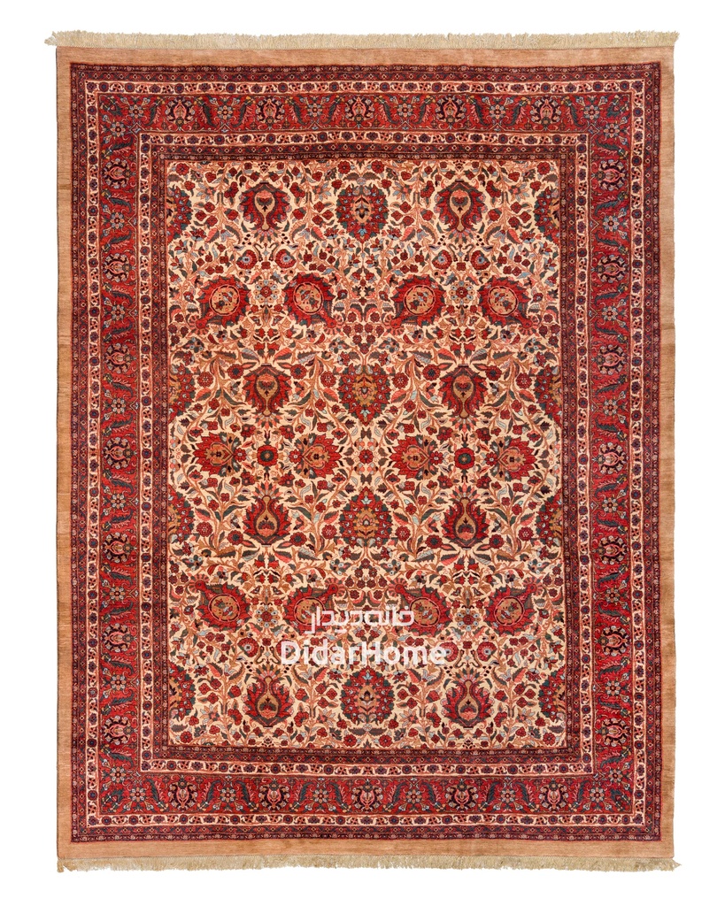 فرش دستباف بیجار طرح افشان دوازده متری