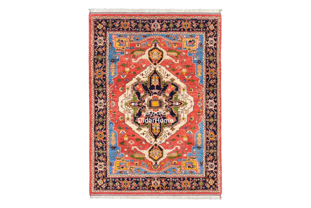 فرش دستباف هریس طرح ترنجی شش متری