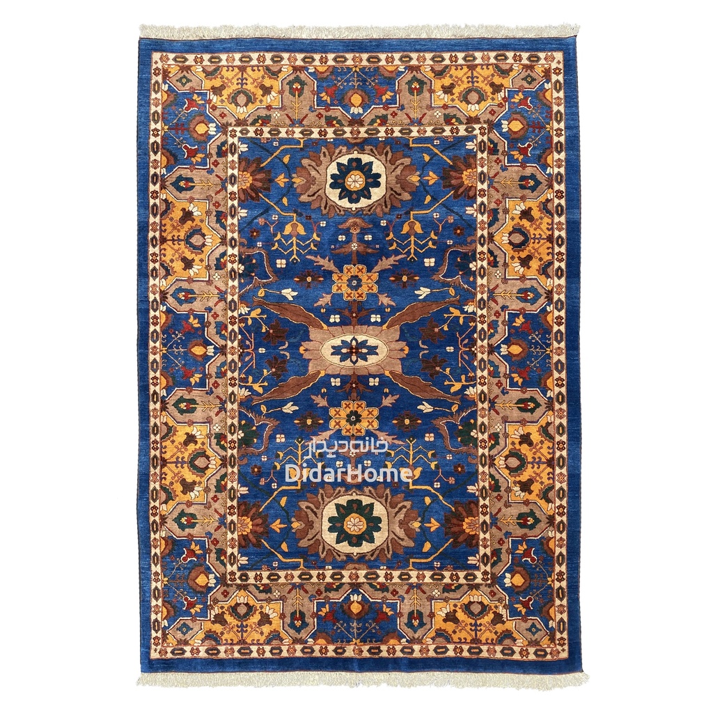 فرش دستباف قشقایی طرح افشان شش متری