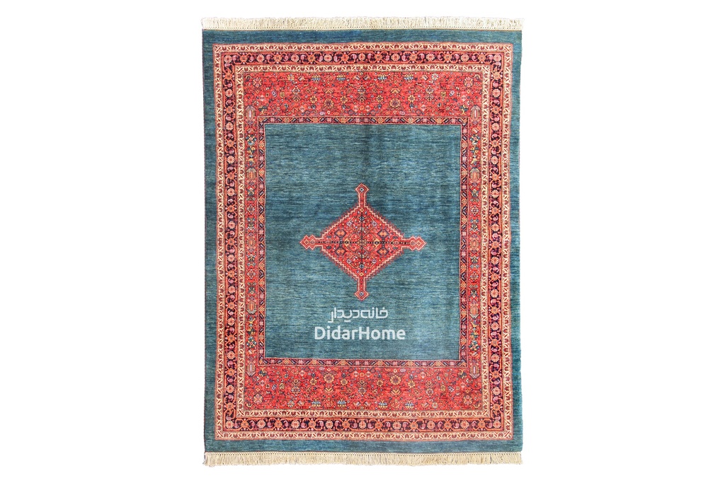 فرش دستباف قشقایی طرح ترنجی سه متری