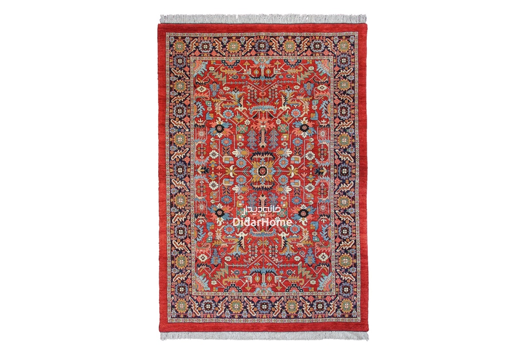 فرش دستباف هریس طرح افشان شش متری