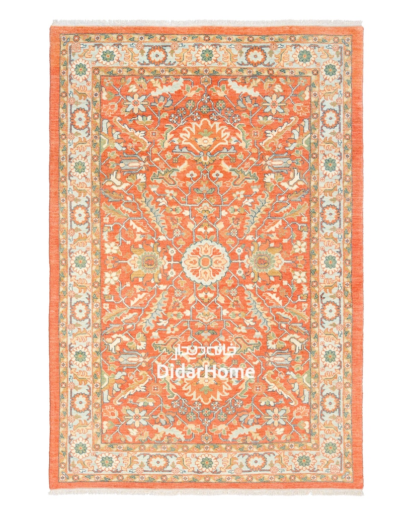 فرش دستباف هریس طرح افشان شش متری