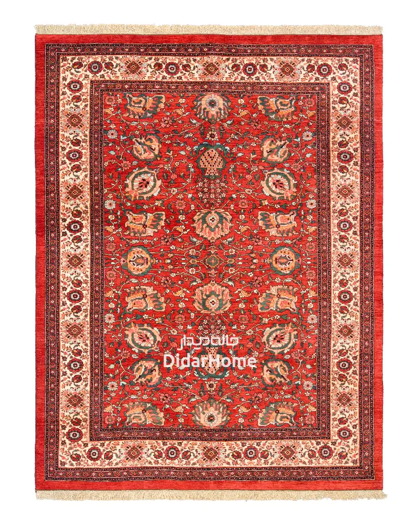 فرش دستباف بیجار طرح افشان ۶/۲۱ متری