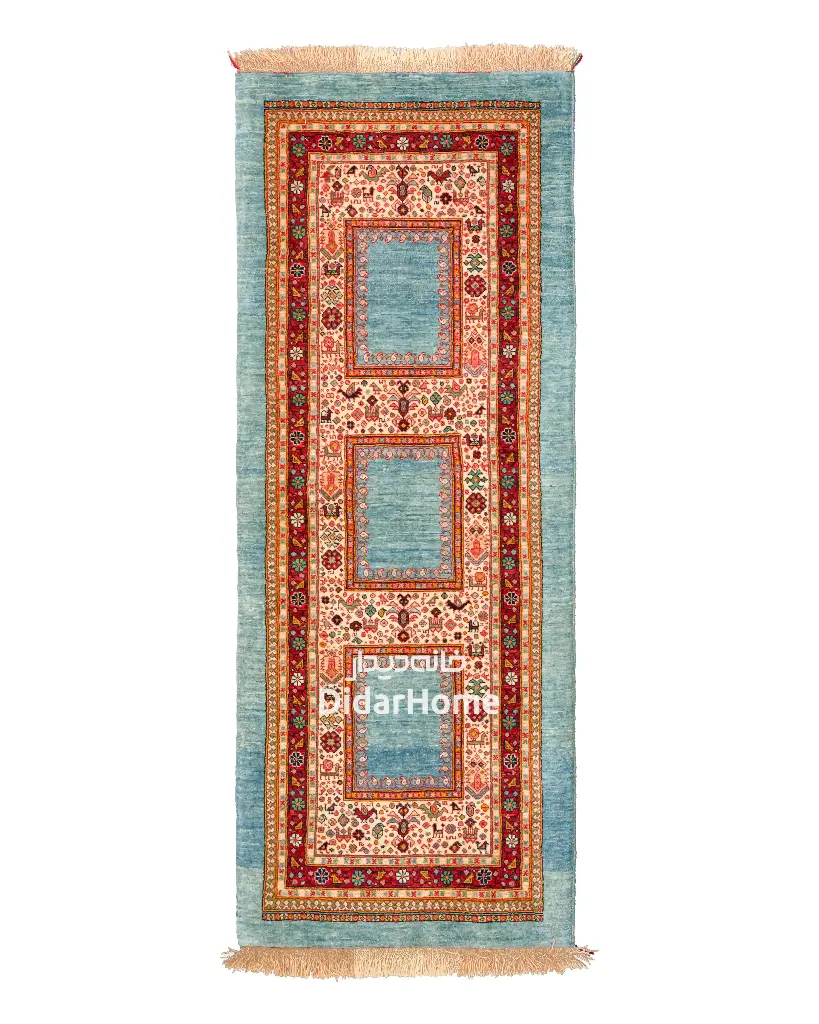 کناره دستباف قشقایی طرح خشتی