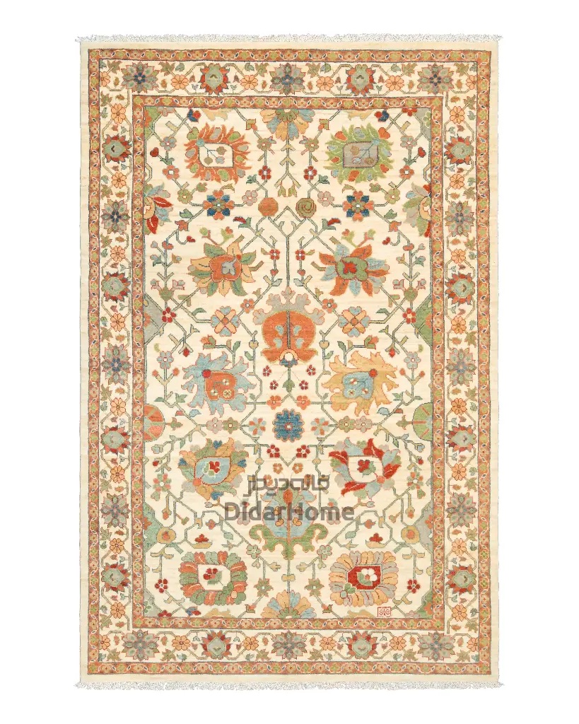 فرش دستباف سلطان آباد طرح افشان ۶/۳۵ متری (زیگلر محل)