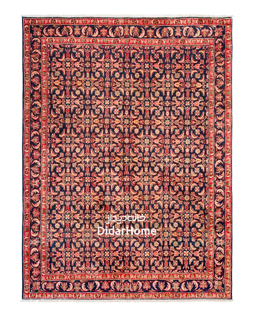 آنتیک ارمنی باف سراسر ماهی سرمه ای