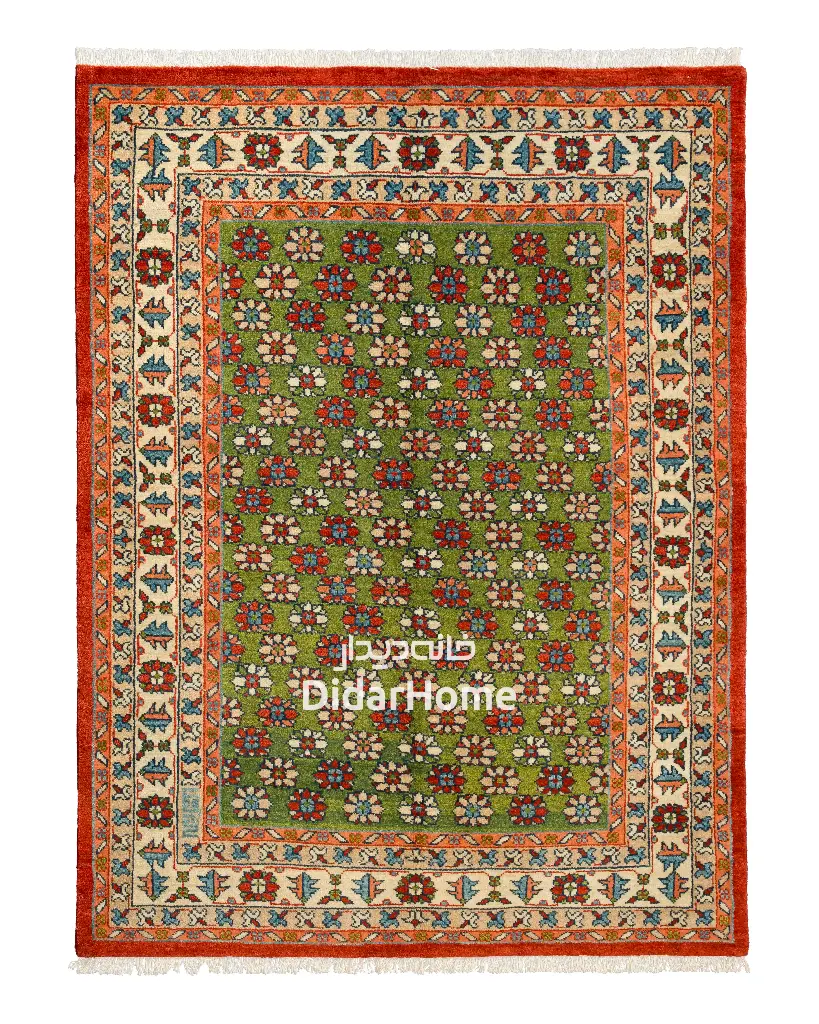 فرش دستباف شکوفه طرح افشان ۳/۲۳ متری