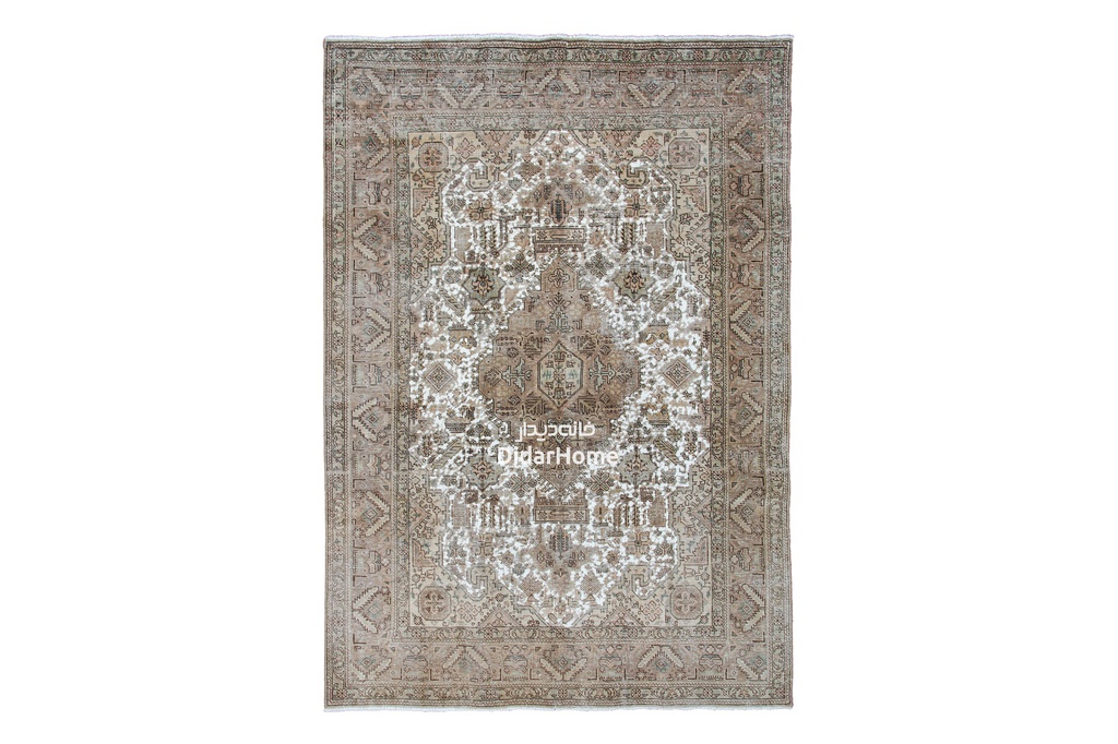 فرش دستباف مدرن تبریز طرح ترنجی شش متری