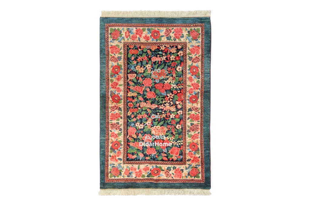 فرش دستباف بیجار طرح هزارگل ذرع و نیم