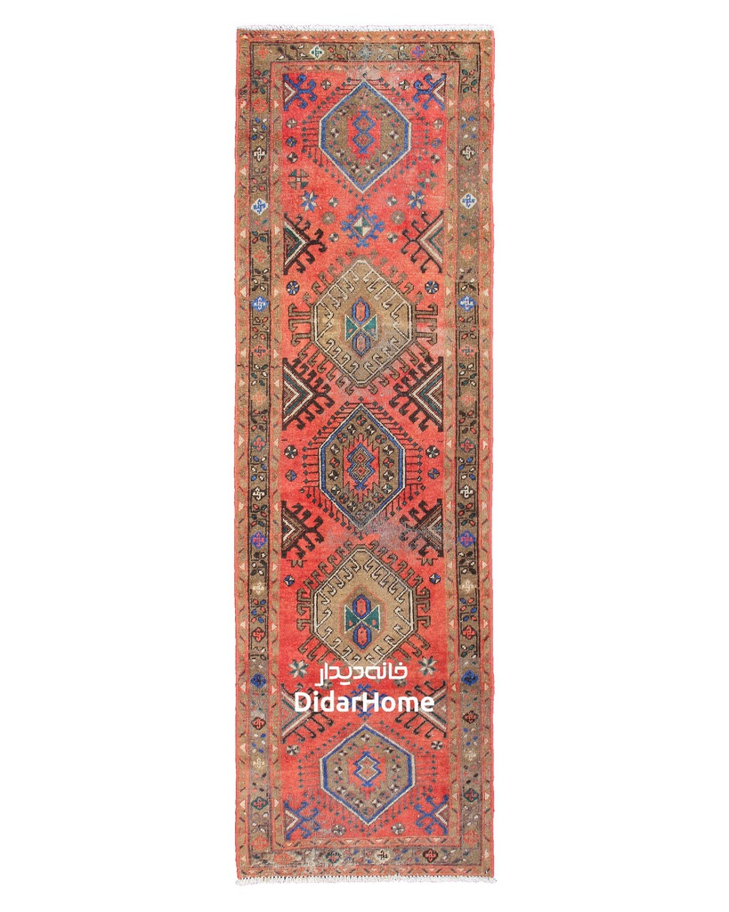 کناره دستباف مدرن هریس طرح ترنجی